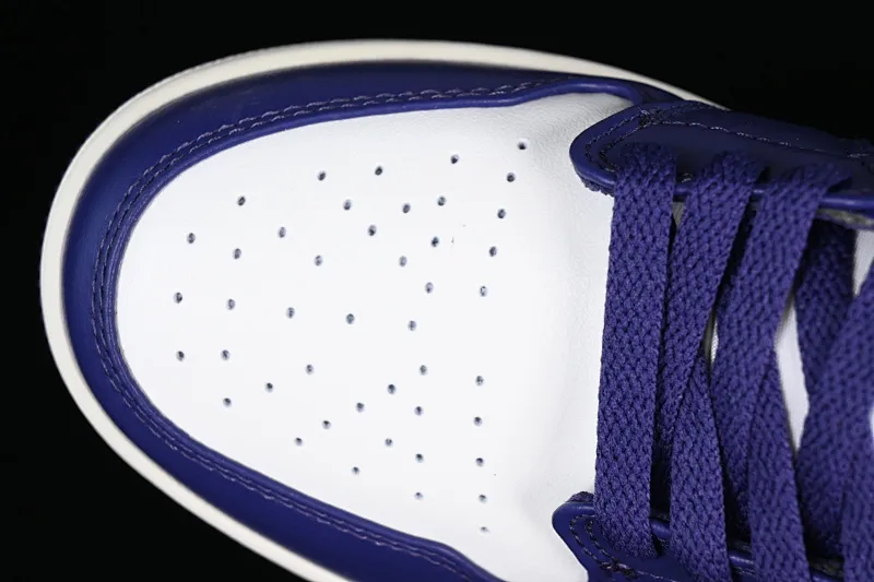 All categories Air Jordan Jordan series basketball shoes Air Jordan 1 Low Z version Air Jordan 1 Low AJ1 Joe 1 white and purple cultural low-top casual sneakers DC0774-502